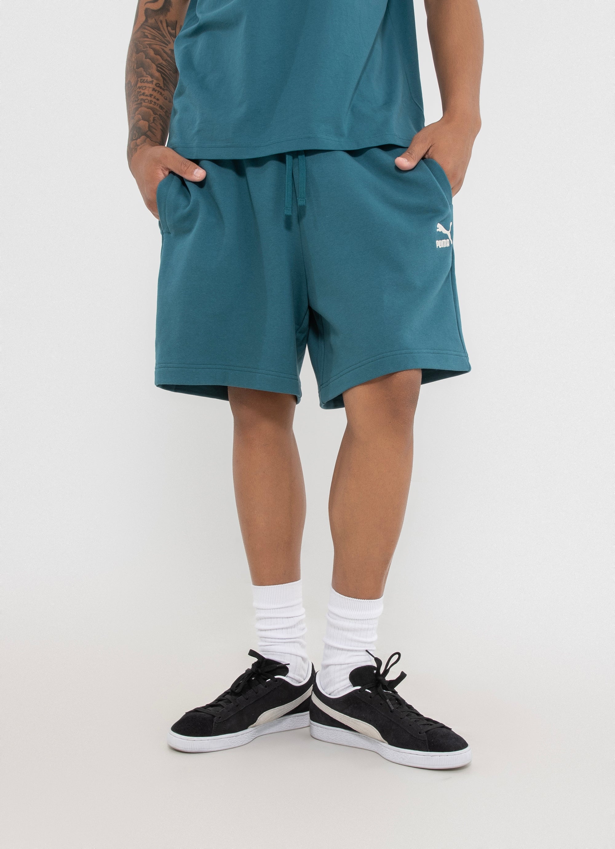Puma Better Classics Relaxed 7" Shorts in Green