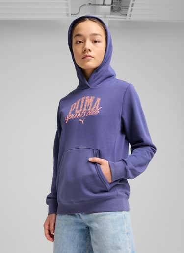Puma Class Hoodie - Youth in Blue
