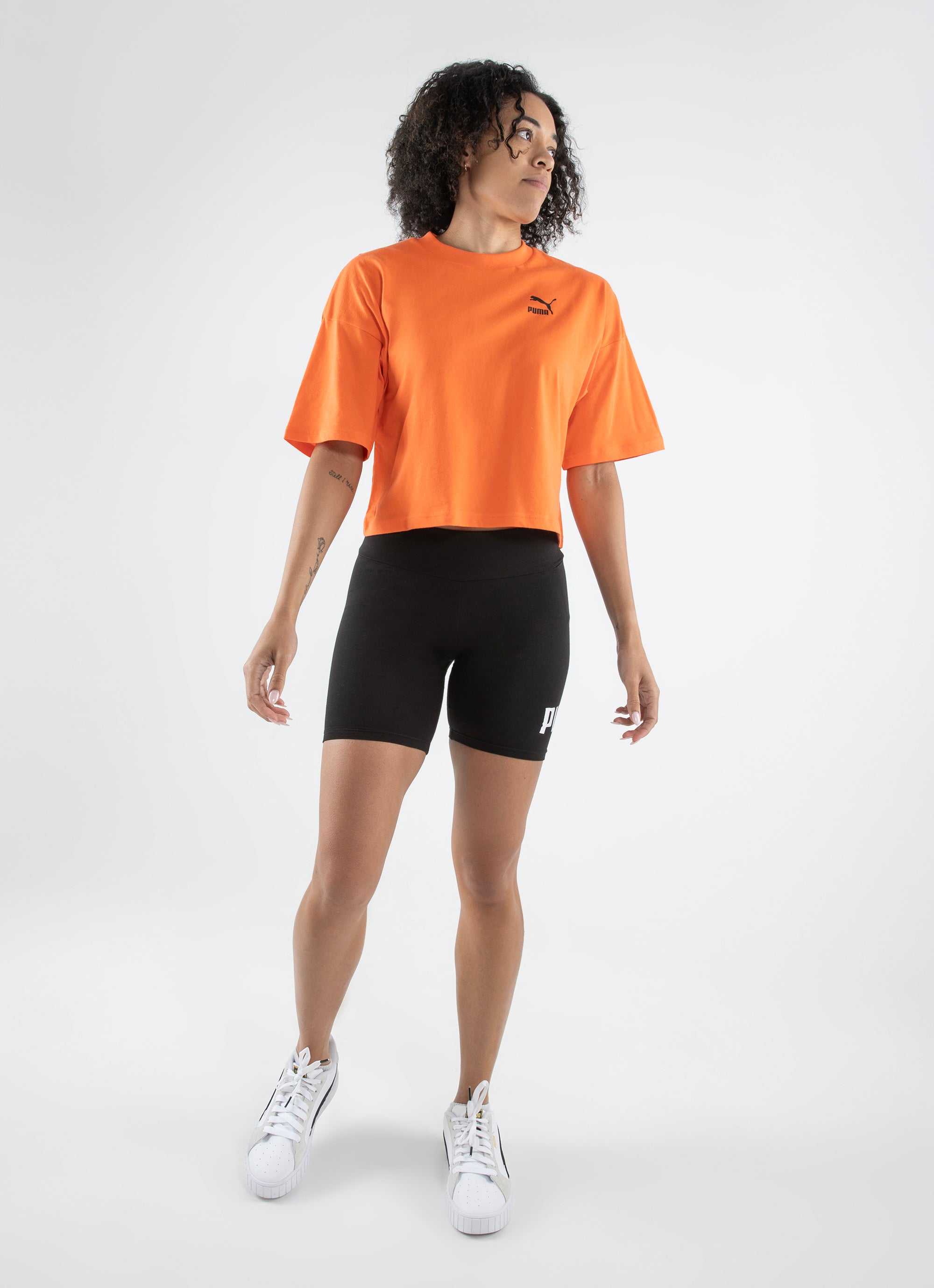 Puma Classics Oversized Tee - Womens in Orange | Red Rat