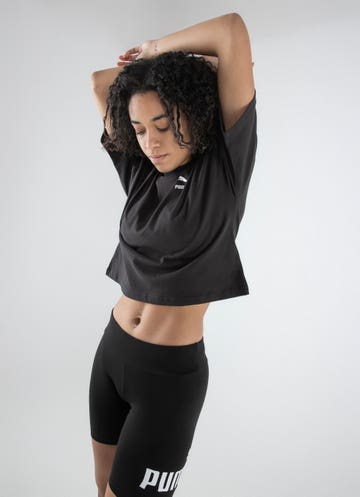 Puma Essential Logo Leggings - Womens in Black