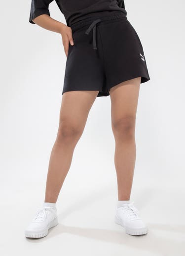 Puma Classics Ribbed A-line Shorts - Womens in Black