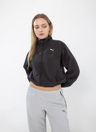 Puma Dare To Oversized Zip Off Woven Jacket - Womens in Black