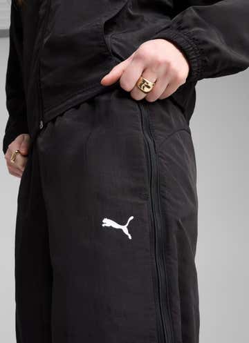 Puma Dare To Relaxed Woven Zip Off Pants - Womens in Black