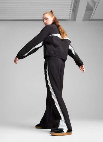 Puma Dare To Relaxed Woven Zip Off Pants - Womens in Black