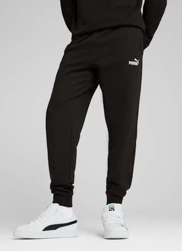 Puma Essential No.1 Logo Fleece Sweatpants in Black