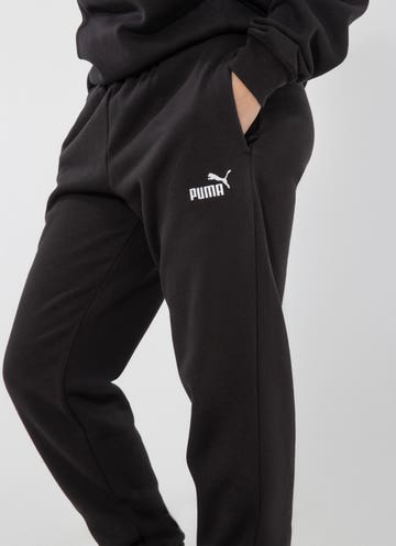 Puma Essential No.1 Logo Fleece Sweatpants in Black