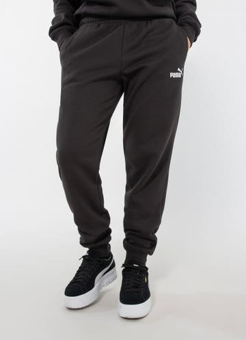 Puma Essential No.1 Logo Fleece Sweatpants in Black
