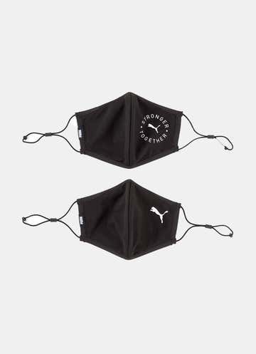 Puma Face Mask (set Of 2) 3.0 in Black