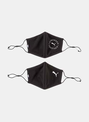 Puma Face Mask (set Of 2) 3.0 in Black