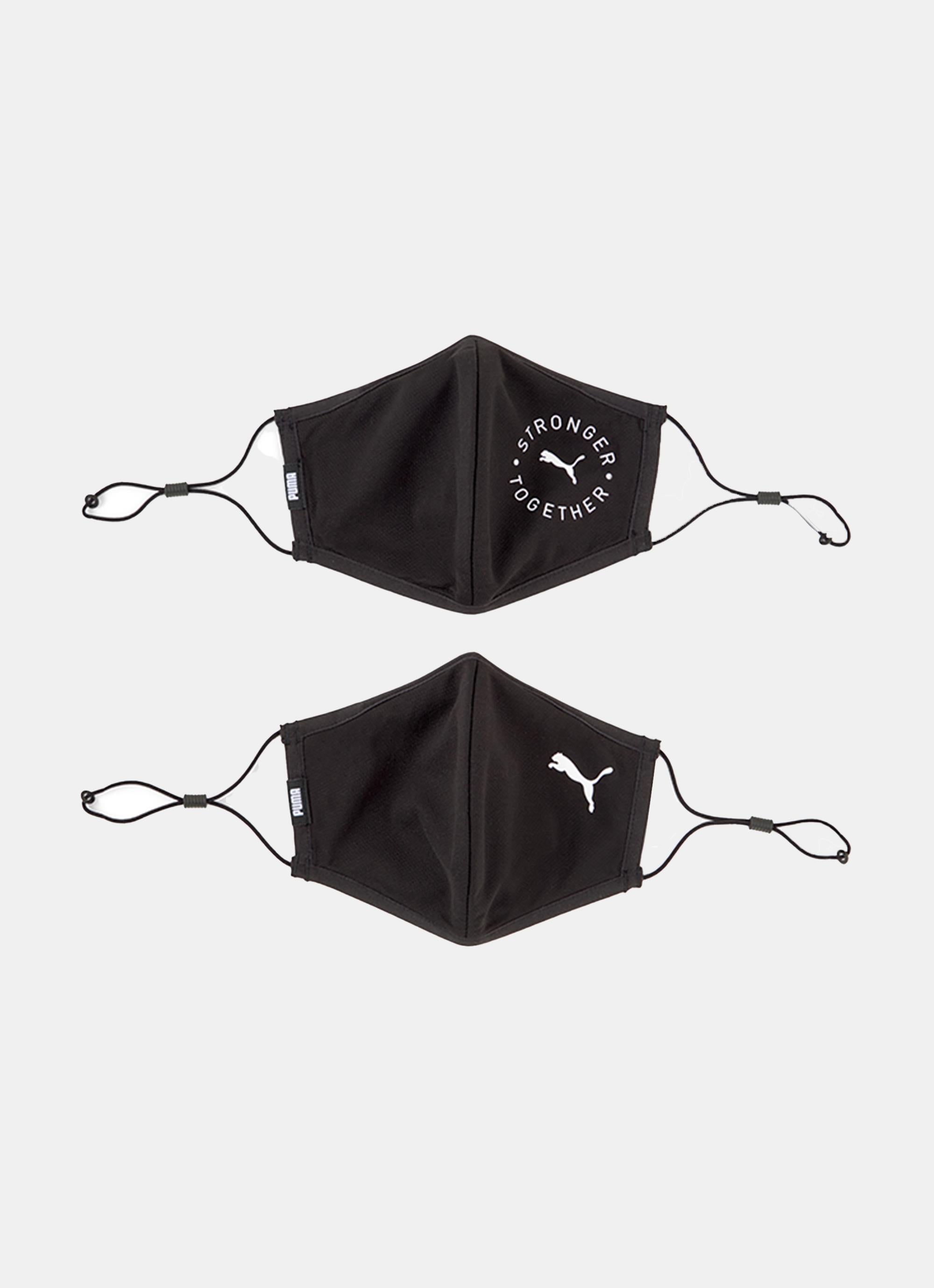 Puma Face Mask (set Of 2) 3.0 in Black