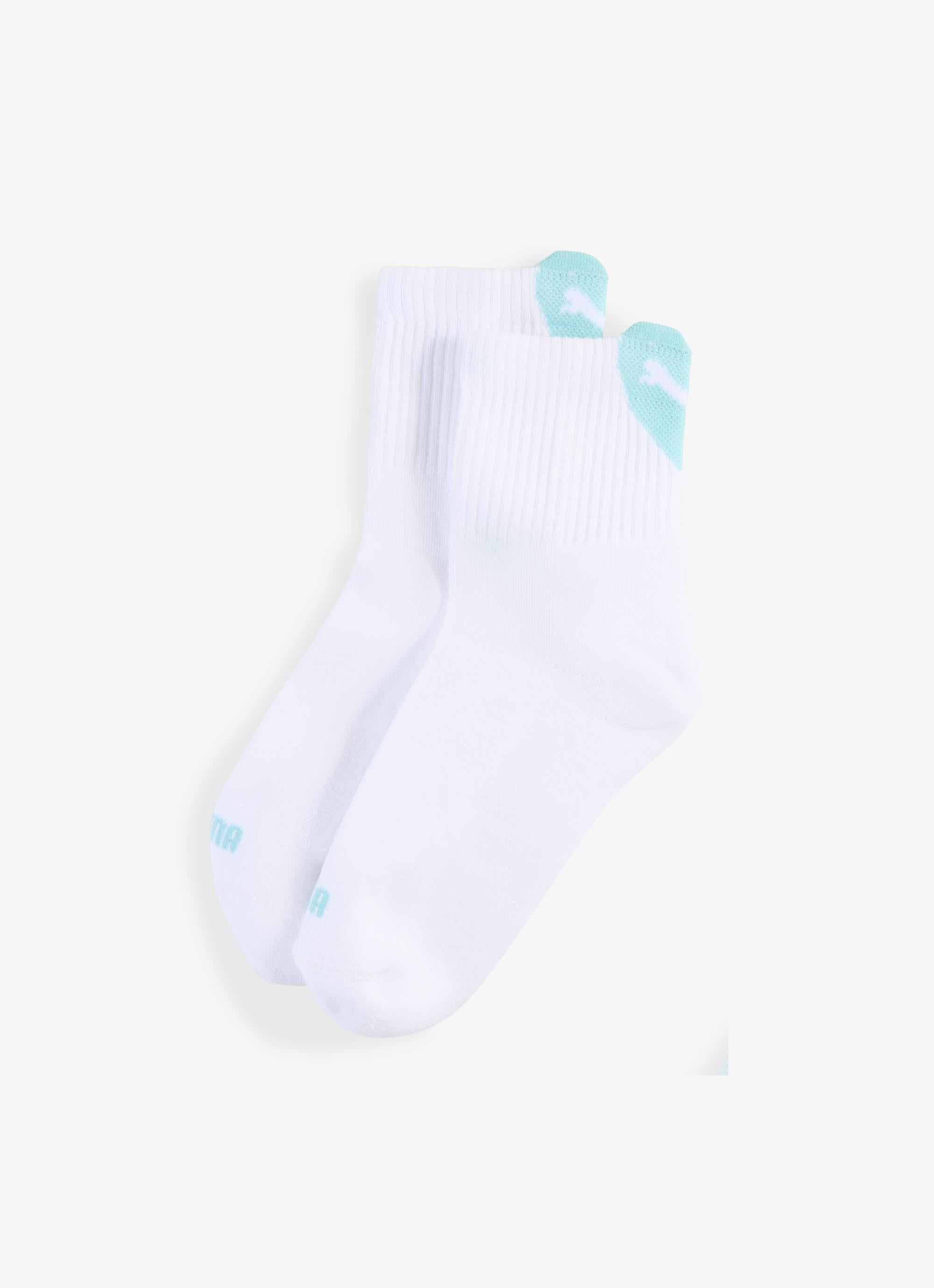 Puma Heart Logo Short Crew 2p Socks - Womens in Green