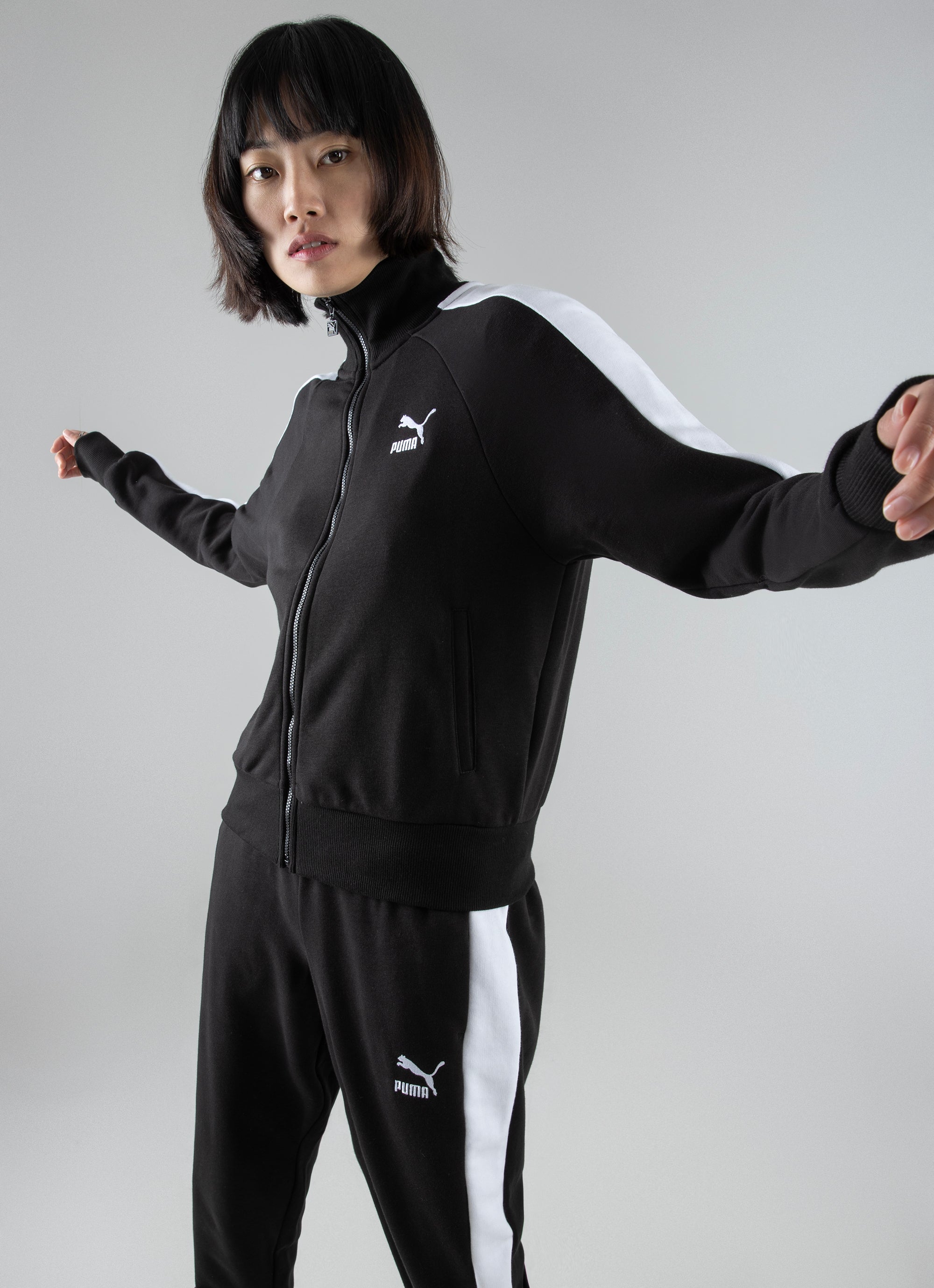 Puma Iconic T7 Track Jacket - Womens in Black | Red Rat