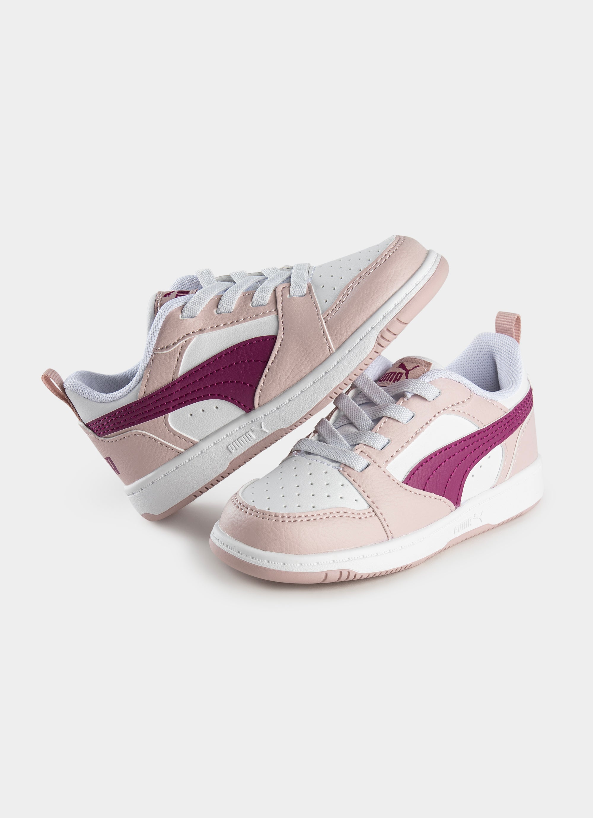 Puma Rebound V6 Lo Ac Shoes - Infant in Pink