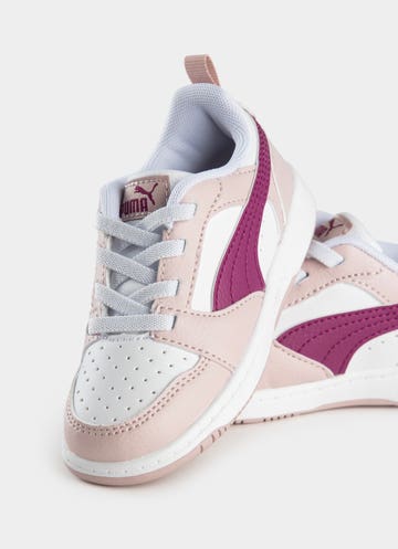 Puma Rebound V6 Lo Ac Shoes - Infant in Pink