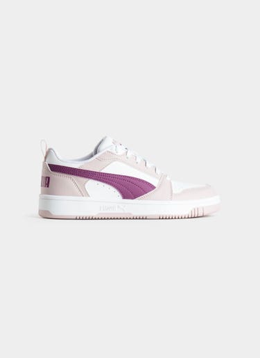 Puma Rebound V6 Lo Jr Shoes - Youth in Pink