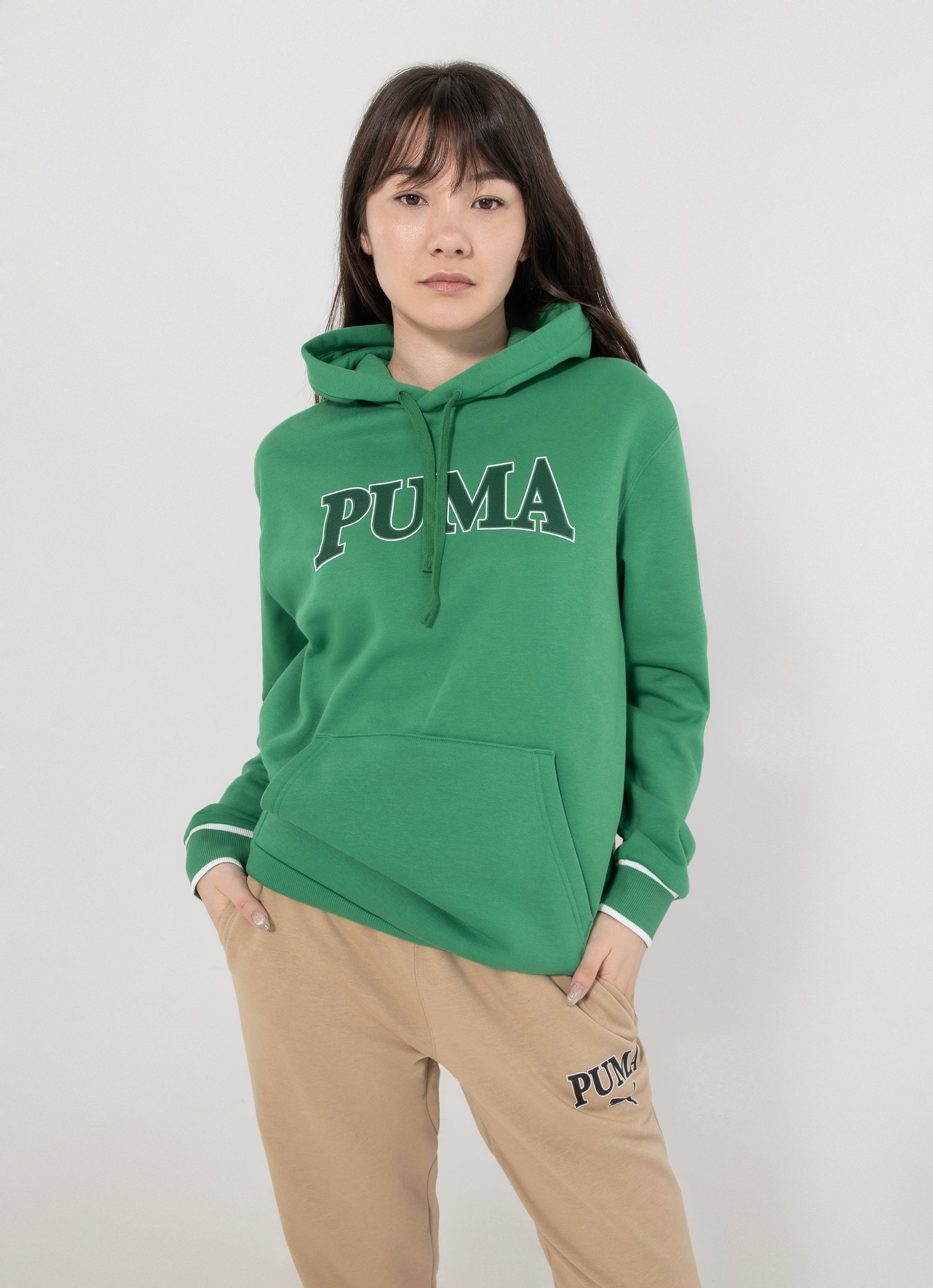 Puma Squad Hoodie in Green