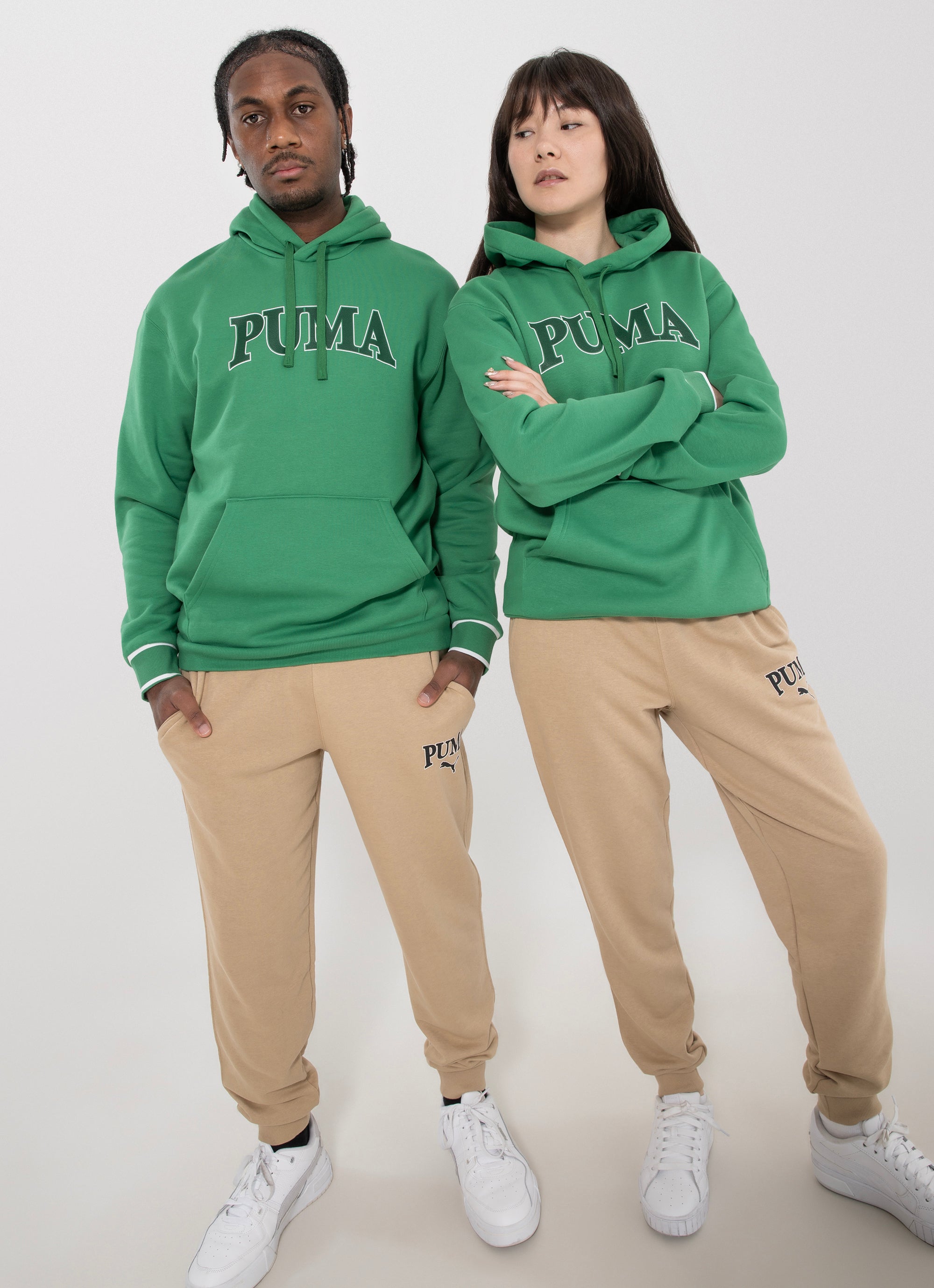 Puma Squad Hoodie in Green