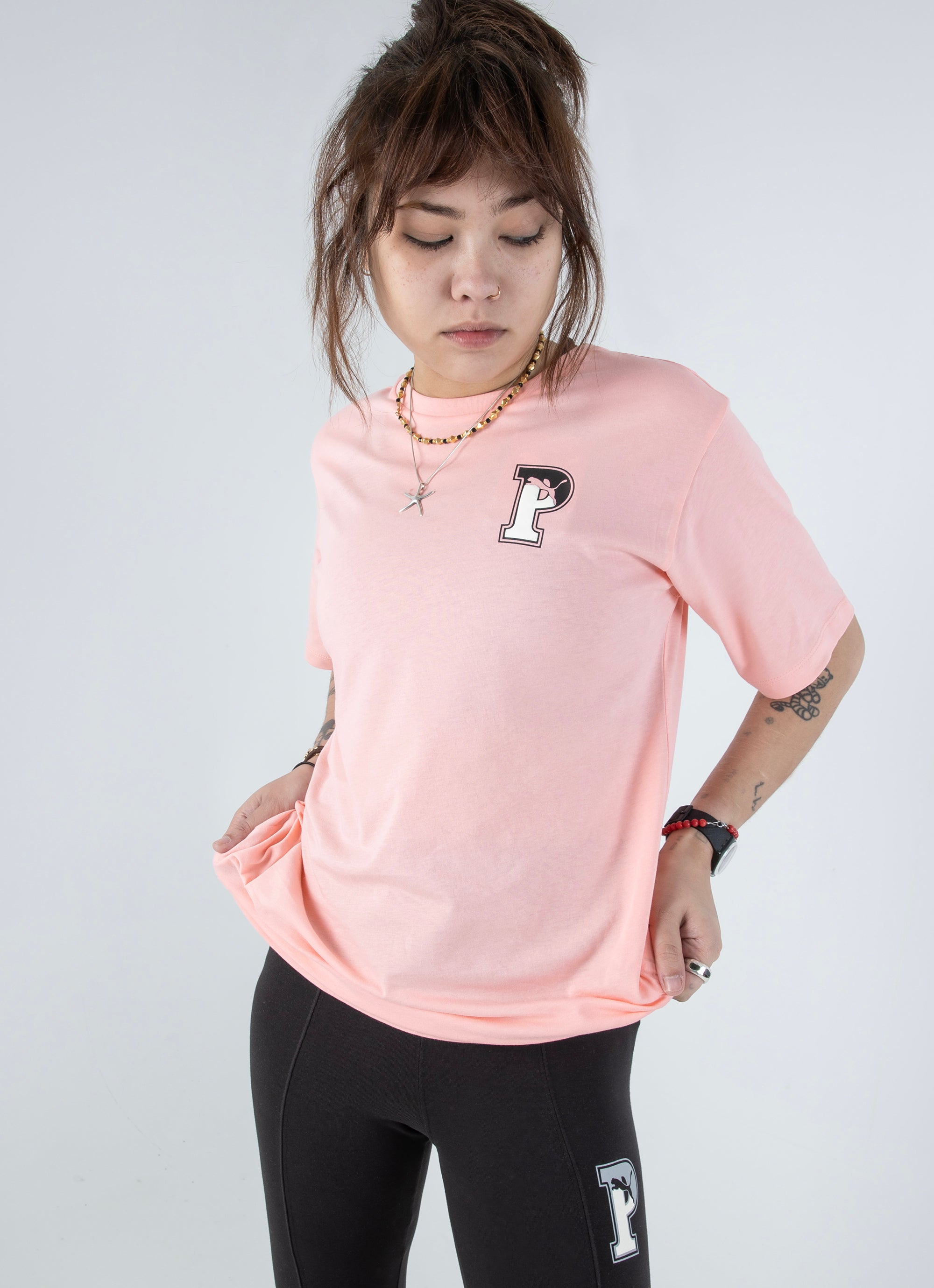 Puma Squad Tee - Womens Rat in | Red Pink