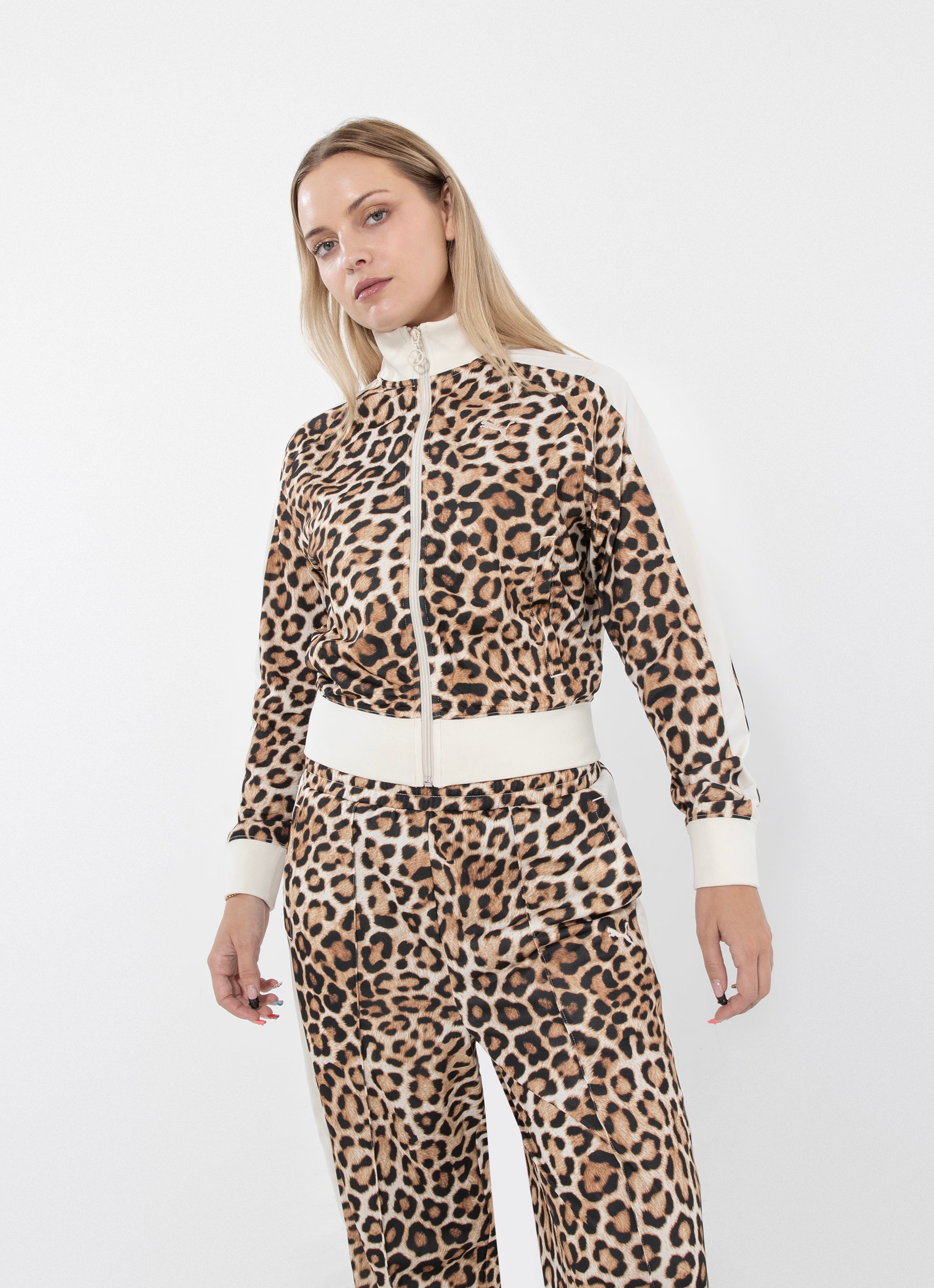 Puma T7 Leo Luxe Aop Track Jacket - Womens in Brown