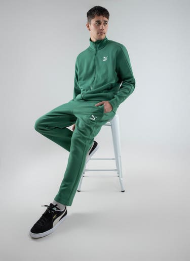 Puma T7 Track Pants in Green