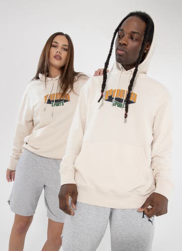 Puma Team Hoodie in Beige