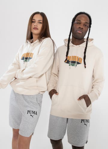 Puma Team Hoodie in Beige