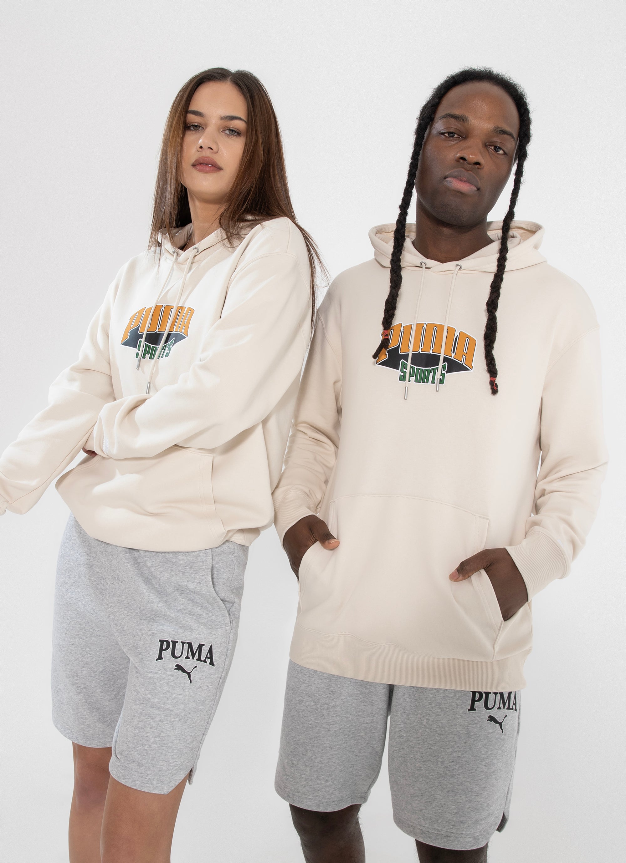 Puma Team Hoodie in Beige
