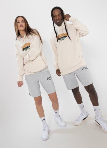 Puma Team Hoodie in Beige