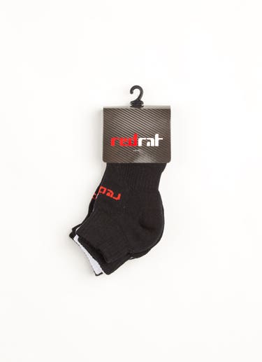 Red Rat Kids Trainer Socks - 3 Pack in Multi