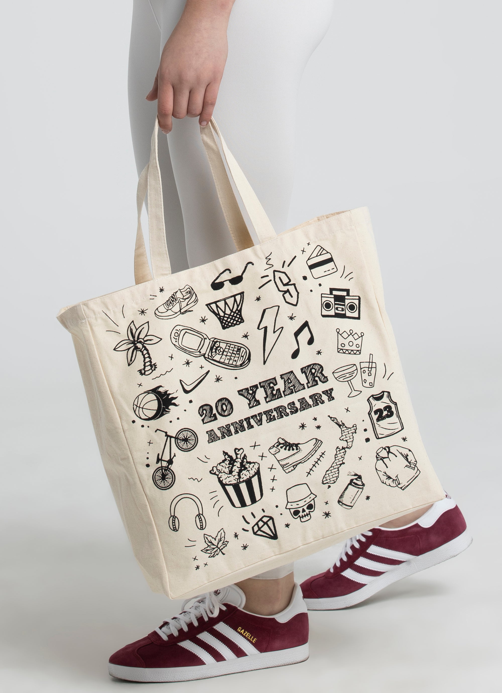 Red Rat 20th Anniversary Tote Bag in Multi