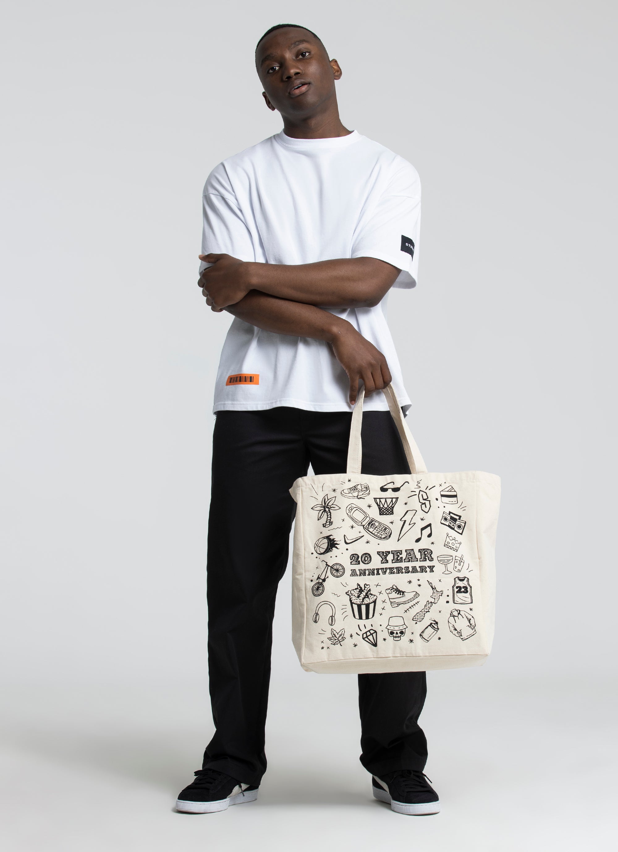 Red Rat 20th Anniversary Tote Bag in Multi