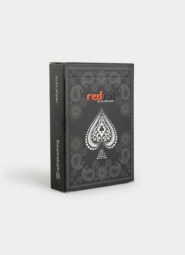 Red Rat Playing Cards in Black
