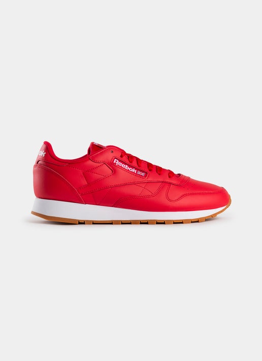 Reebok Classic Leather Shoe in Red | Red Rat