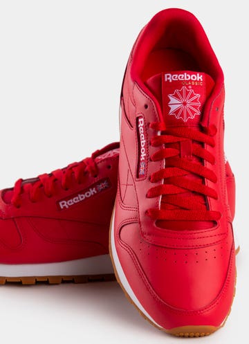 Reebok Classic Leather Shoe in Red