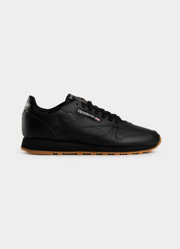 Reebok Classic Leather Shoes in Black | Red Rat