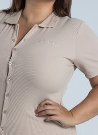 Royàl Button Up Dress - Plus & Curve