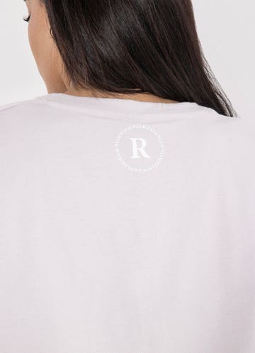 Royàl Cropped Tee - Curve in Purple