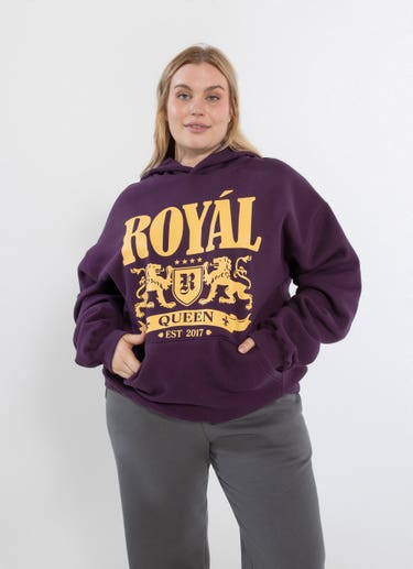 Royàl Imperial Hoodie - Curve in Purple