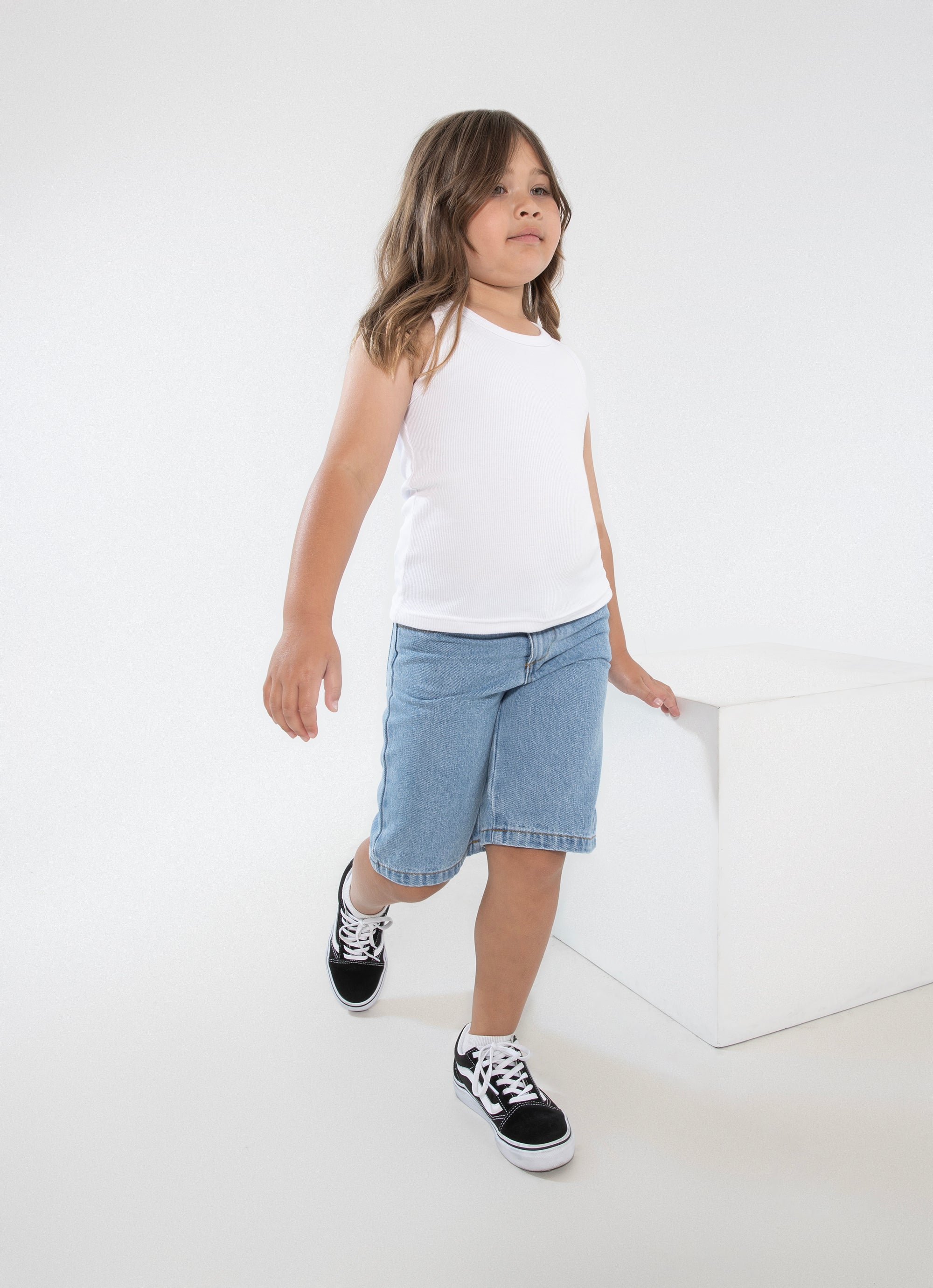 Royàl Kids Denim Shorts in Blue