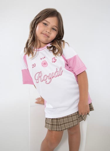 Royàl Kids Raglan 20 Shirt in White