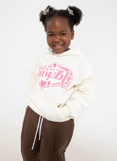 Royàl Kids Trouble Hoodie in Beige