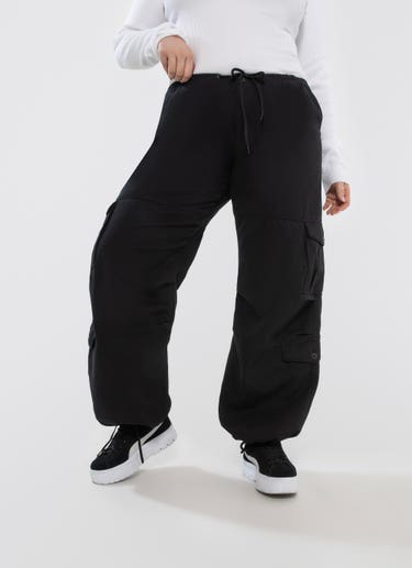 Royàl Loading Cargo Pants - Curve in Black