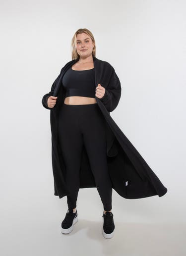 Royàl Snug Cardigan - Curve in Black