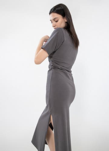 Royàl Tshirt Dress in Grey
