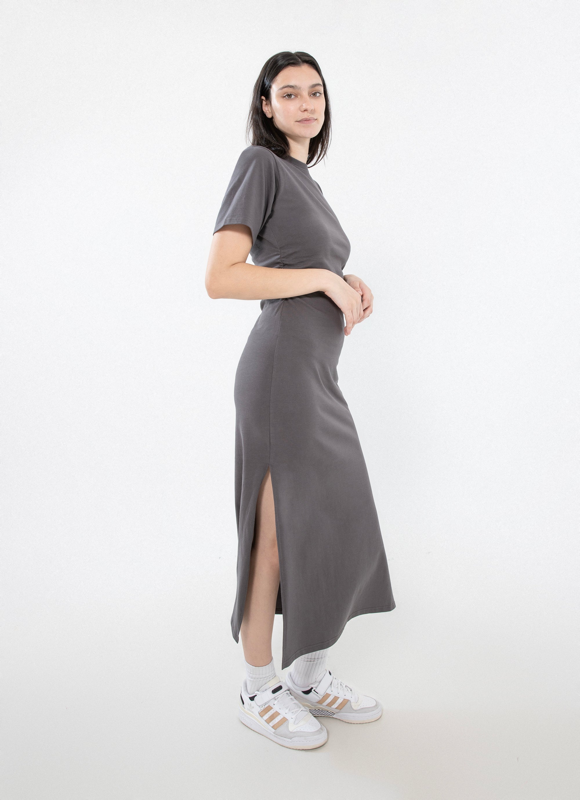 Royàl Tshirt Dress in Grey