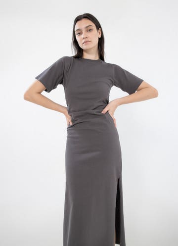 Royàl Tshirt Dress in Grey