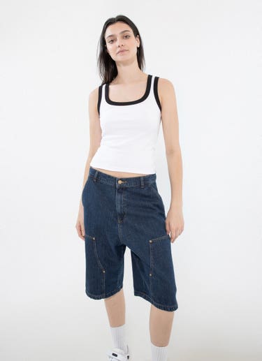 Royàl White Ribbed Top in White