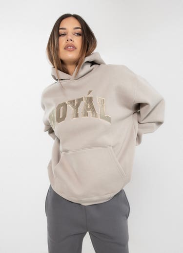 Royàl Wise Hoodie in Beige