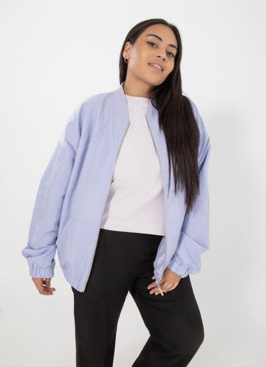 Royàl Zipped Jacket - Curve in Purple