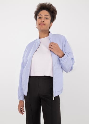 Royàl Zipped Jacket in Purple
